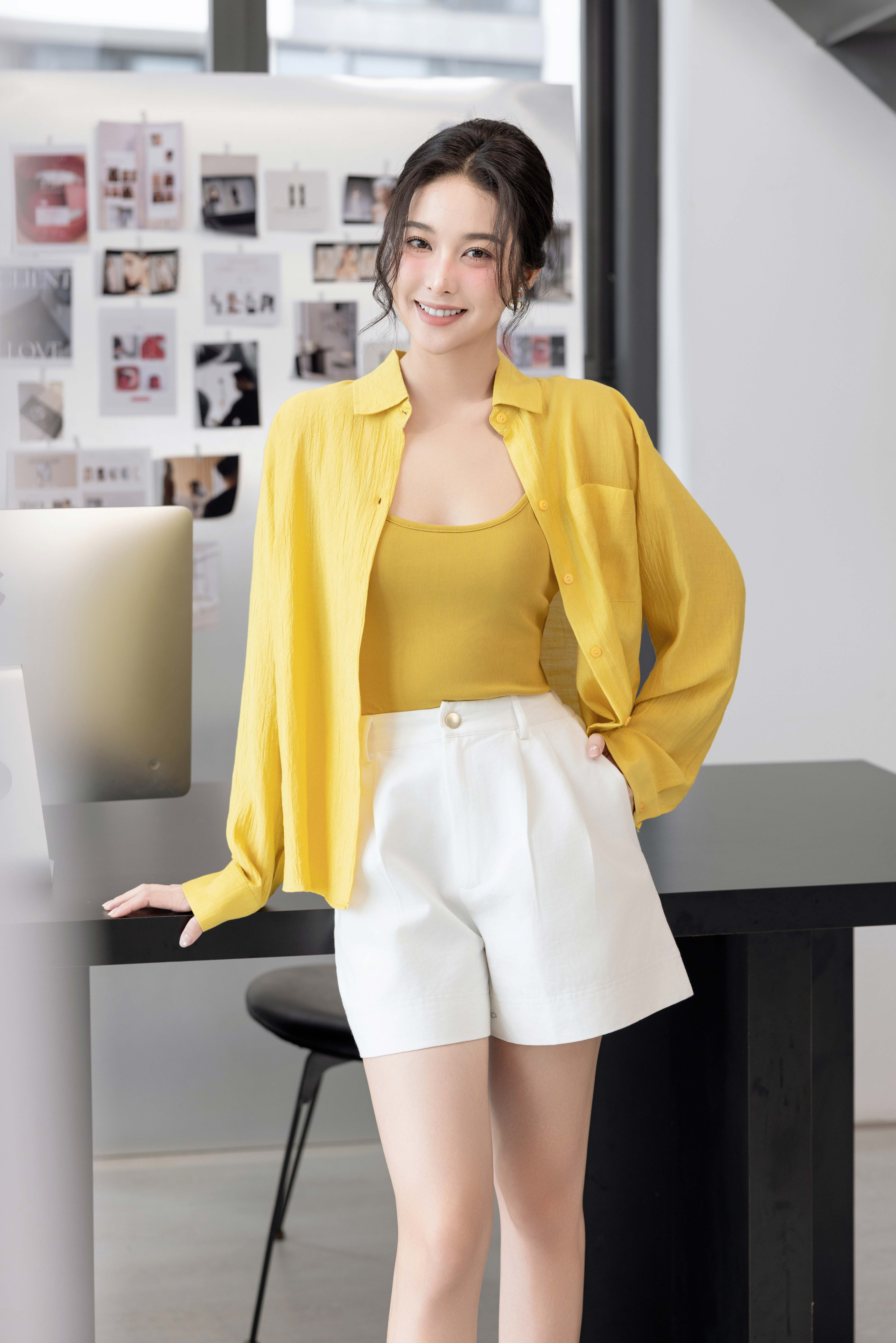 Áo Sơ Mi PETAL SHIRT YELLOW