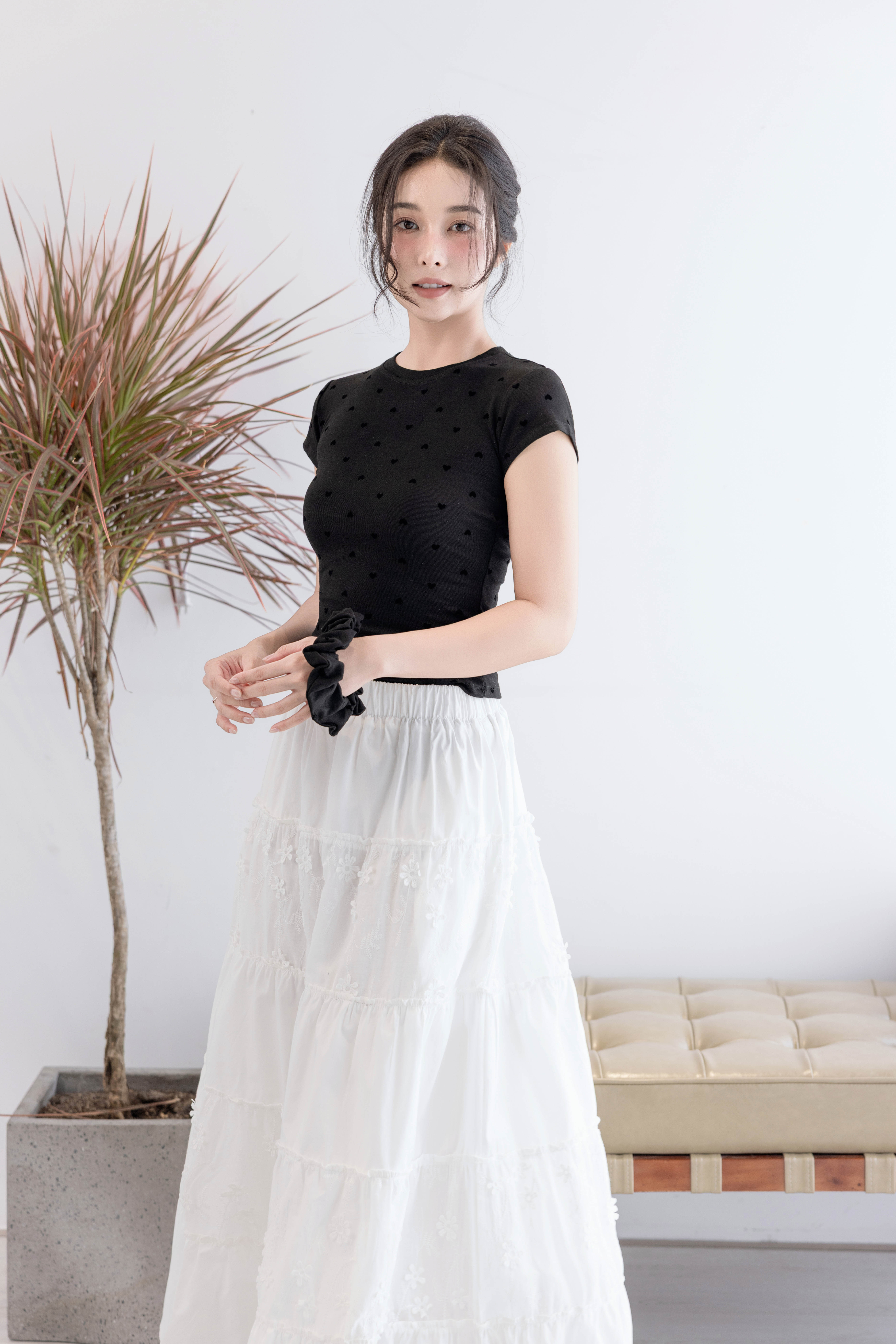 Áo Thun HEARTY TOP BLACK
