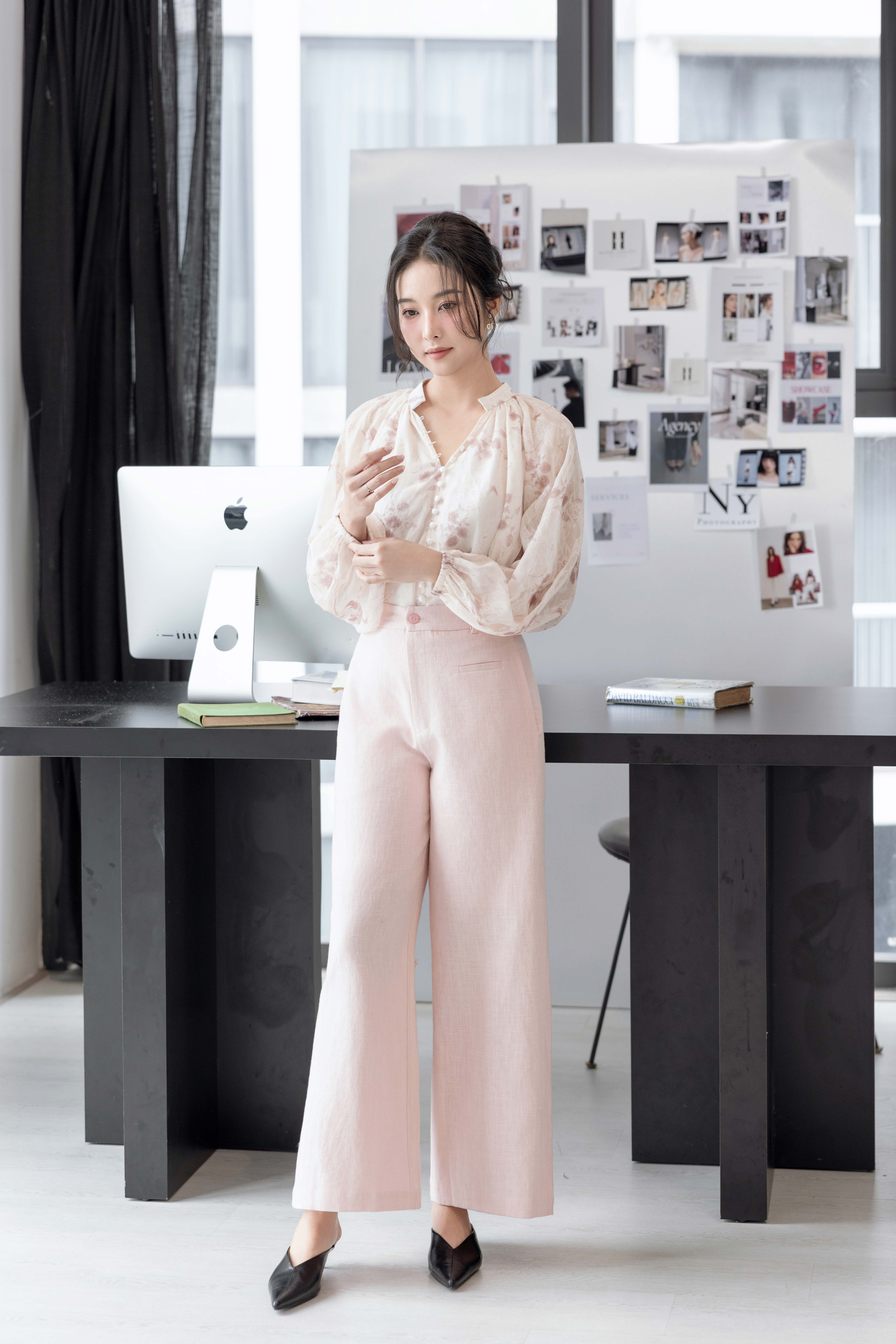 Quần BASIC LINEN PANTS PINK