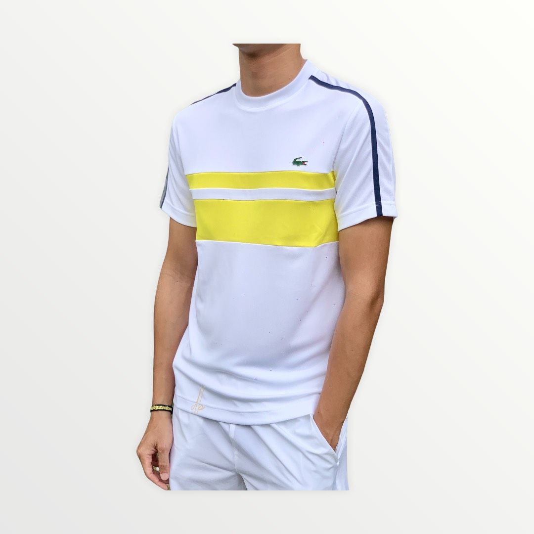 Bộ Quần Áo Lacoste SPORT x Daniil Medvedev Striped White