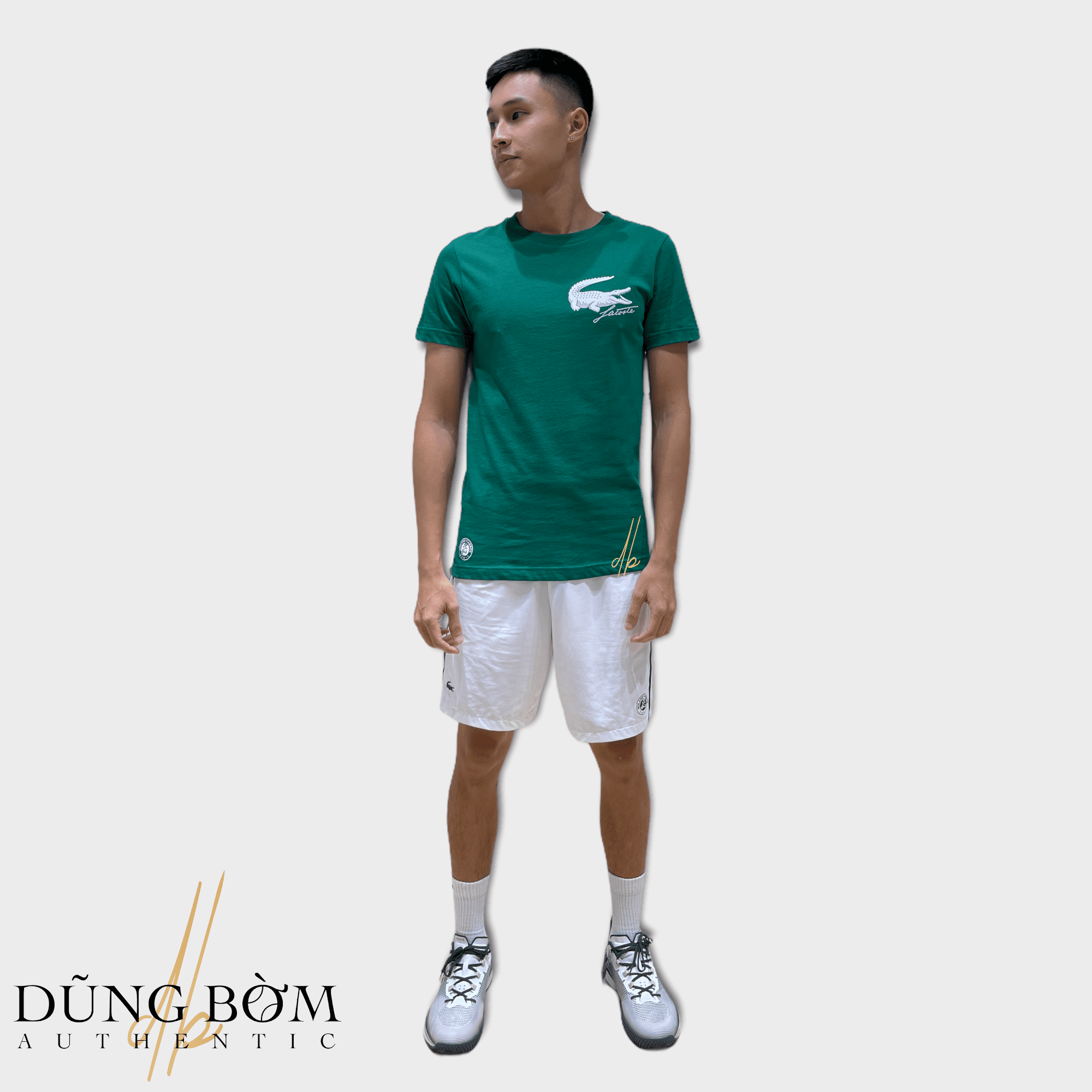 Bộ Quần Áo Lacoste SPORT Roland Garros Green White x Daniil Medvedev ( SS21 )