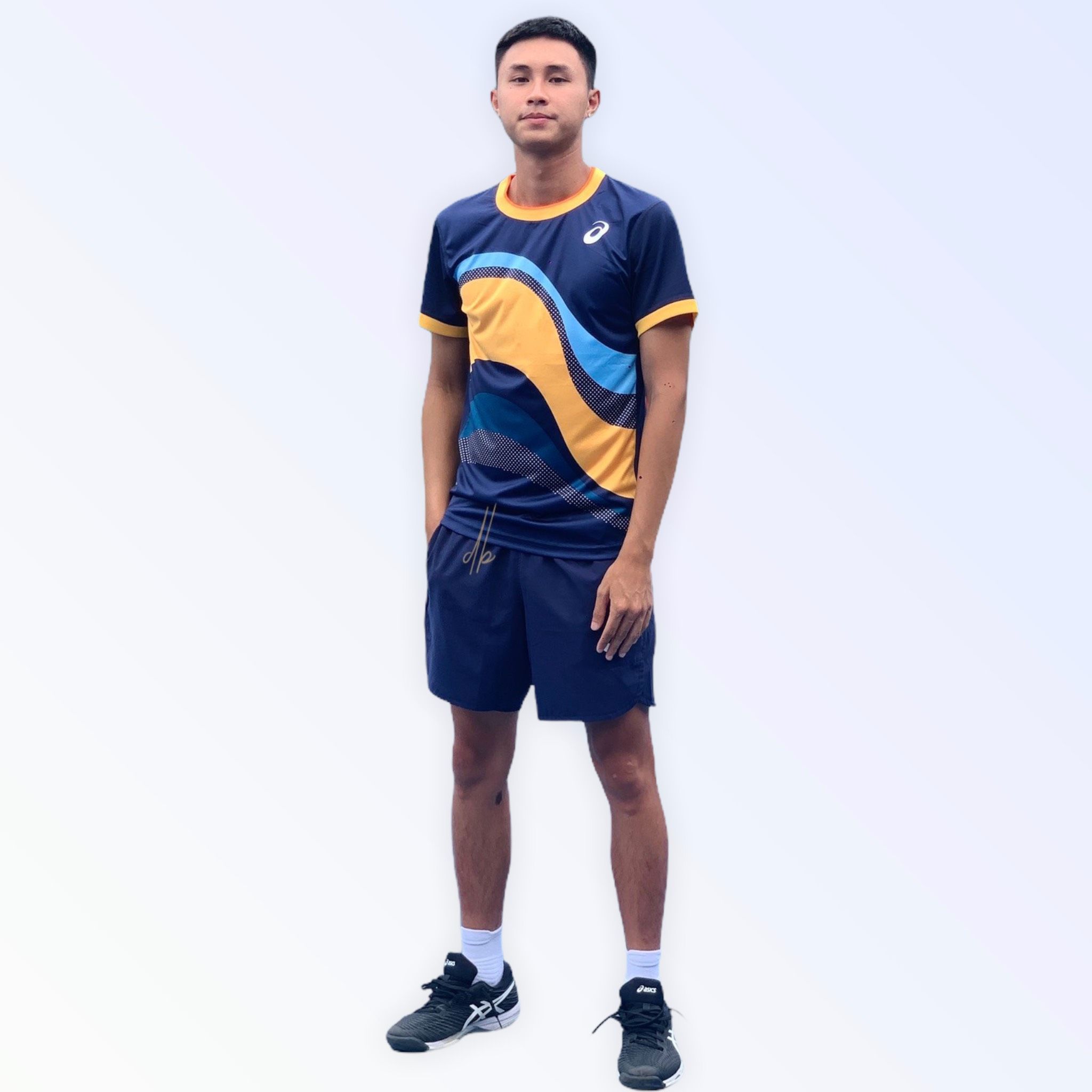 Bộ Quần Áo Tennis Sport  Ascis Navy