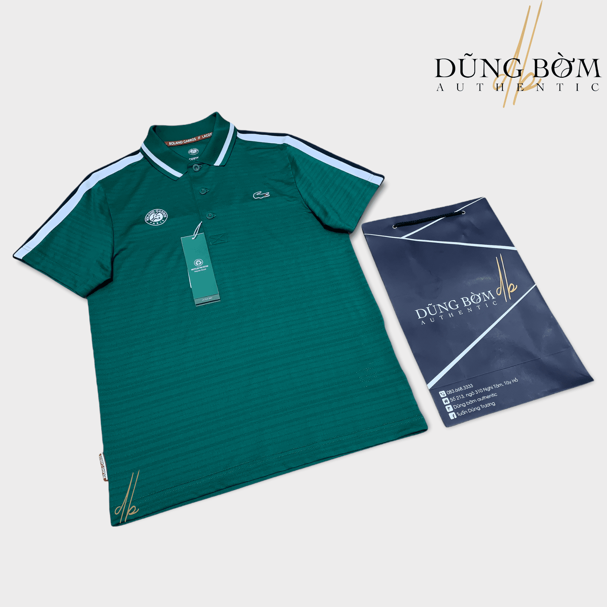 Áo Polo Lacoste SPORT Roland Garros  x Daniil Medvedev DH9225