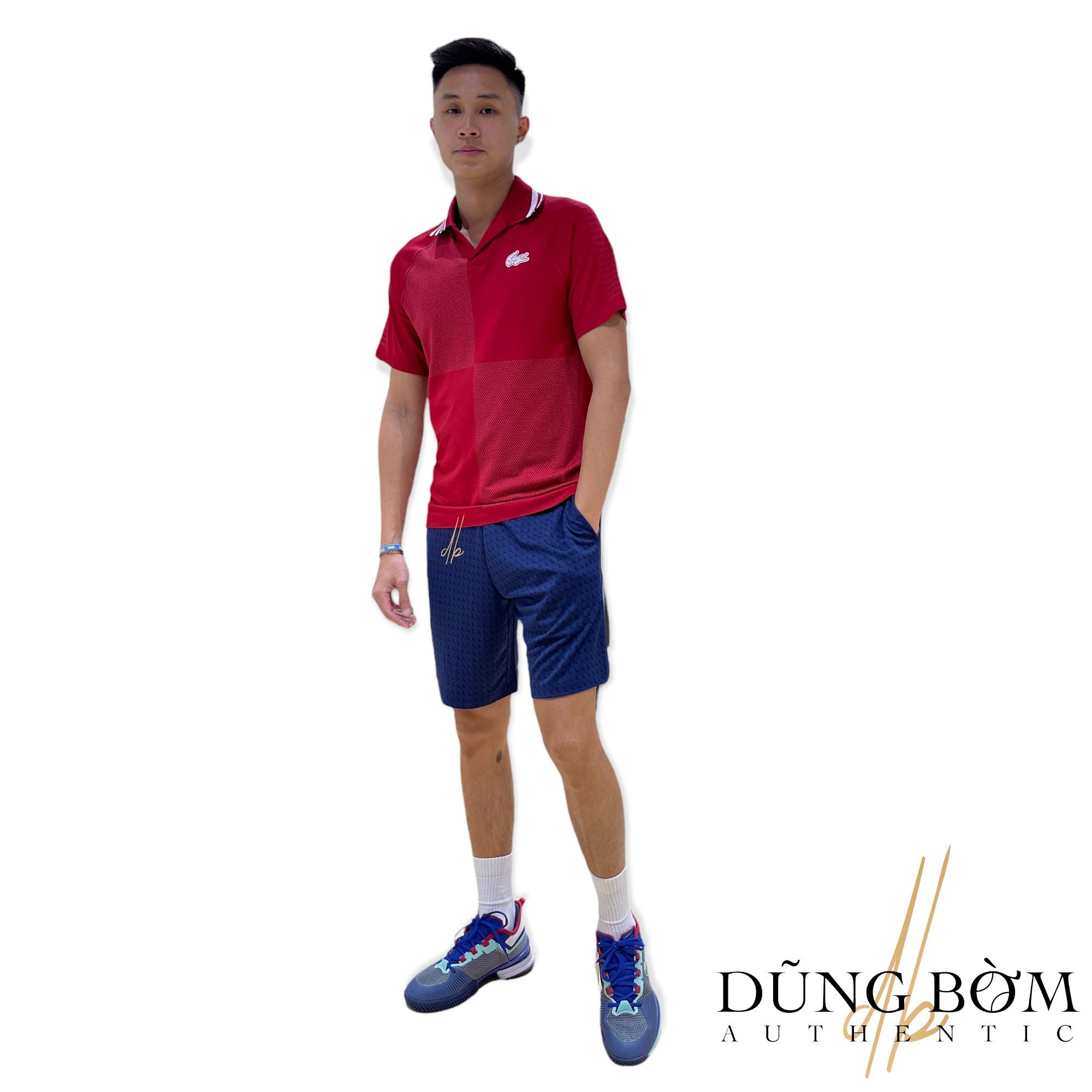 Bộ Quần Áo Lacoste SPORT x Daniil Medvedev Red Navy