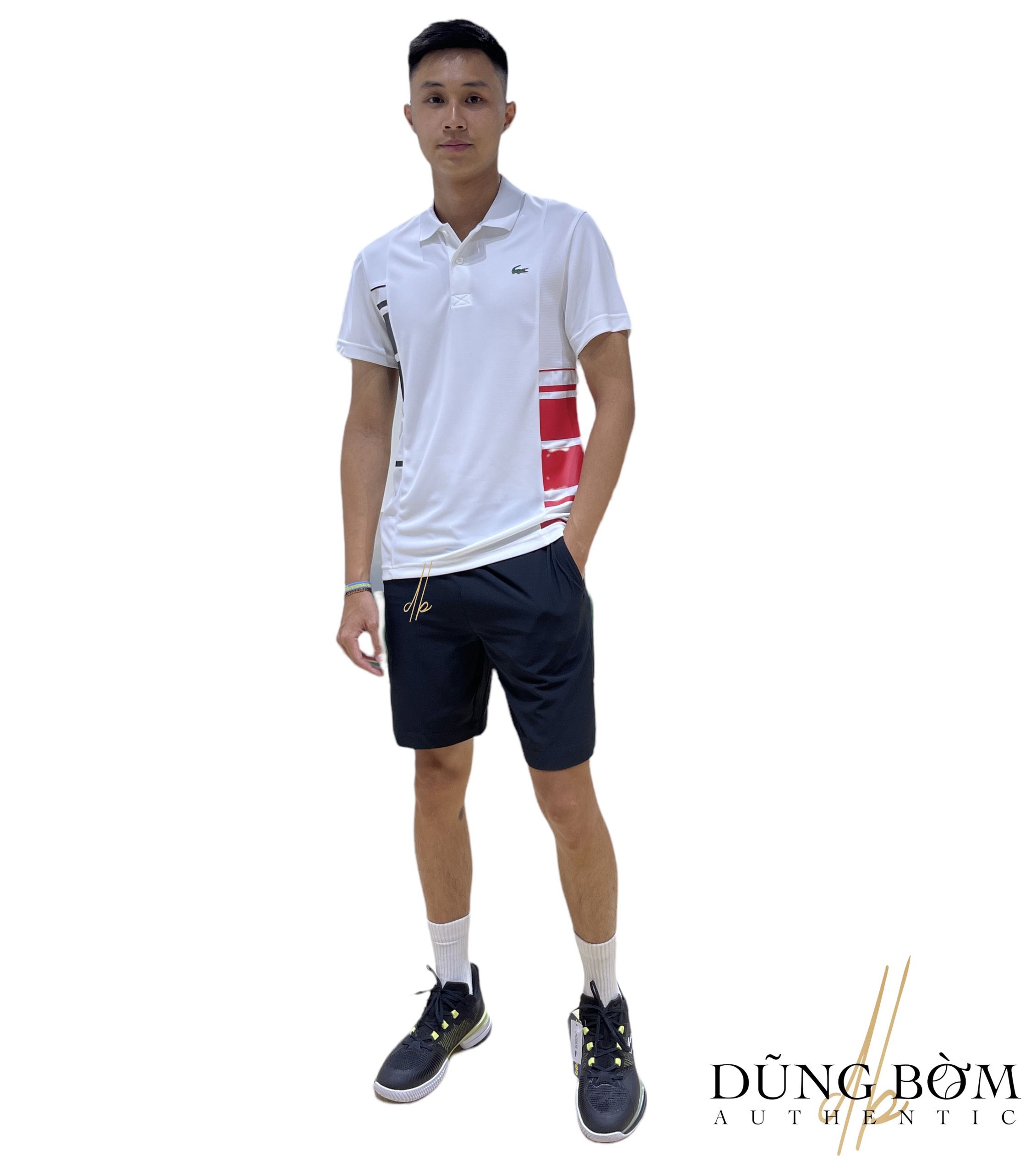 Bộ Quần Áo Lacoste SPORT x Daniil Medvedev White - Black