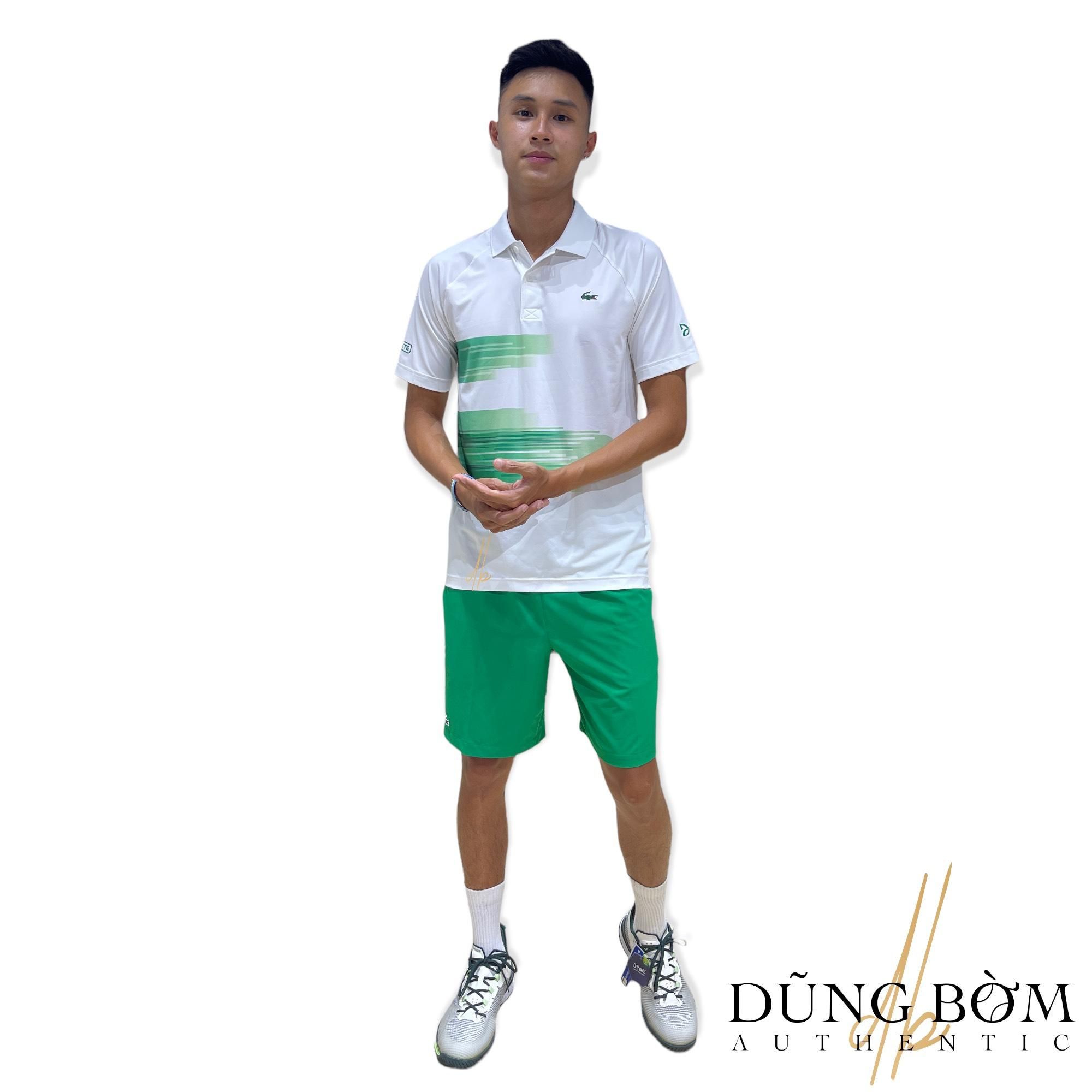 Bộ Quần Áo Lacoste SPORT x Novak Djokovic White Green SS2022