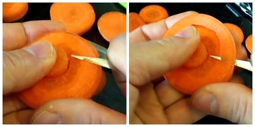 Với một chút khéo léo, bạn có thể biến củ cà rốt thô kệch thành những bông hoa rất dễ thương, sinh động để trang trí cho mâm cơm thêm đẹp mắt, ngon miệng.