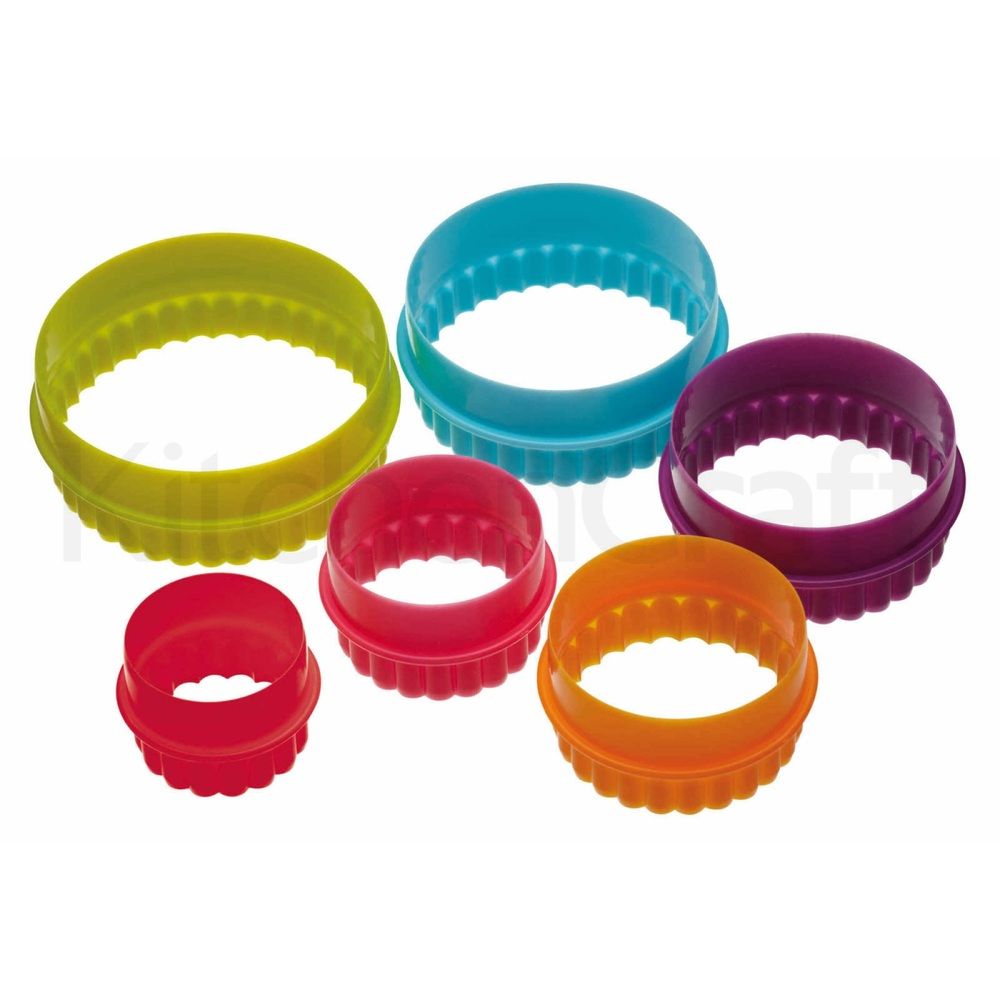 KITCHEN CRAFT, CWS, BỘ KHUÔN CẮT BÁNH QUY, HÌNH HOA, 6 CHIẾC