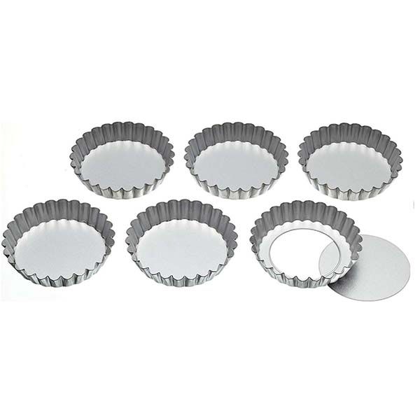 KITCHEN CRAFT, BỘ KHUÔN TART, ĐỄ RỜI, 6 CHIẾC