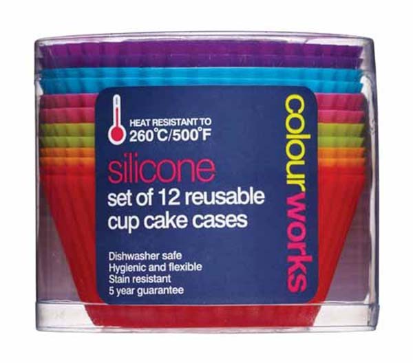 KITCHEN CRAFT, CWS, BỘ KHUÔN CUPCAKE, SILICONE, 12 CHIẾC