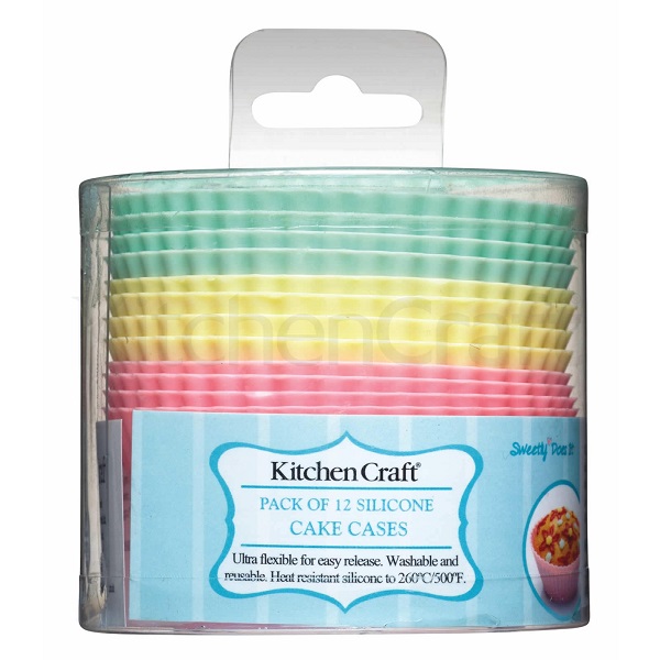 KITCHEN CRAFT, BỘ KHUÔN CUPCAKE, SILICONE, 12 CHIẾC