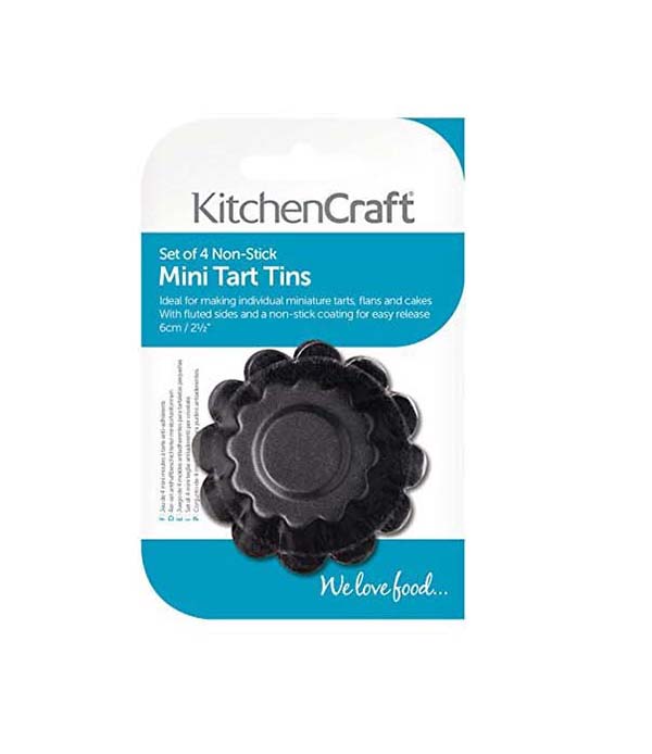 KITCHEN CRAFT, BỘ KHUÔN TART, 4 CHIẾC, CHỐNG DÍNH