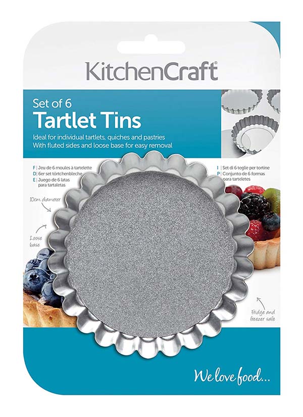 KITCHEN CRAFT, BỘ KHUÔN TART, ĐỄ RỜI, 6 CHIẾC