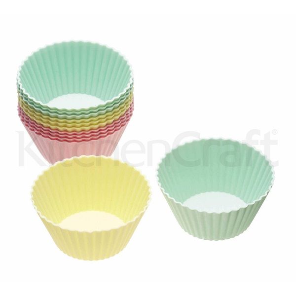 KITCHEN CRAFT, BỘ KHUÔN CUPCAKE, SILICONE, 12 CHIẾC