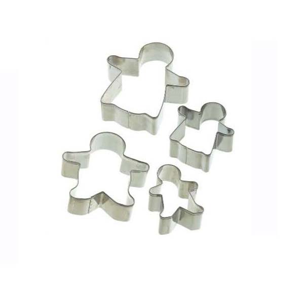 KITCHEN CRAFT, LM, BỘ KHUÔN CẮT BÁNH QUY GỪNG, HÌNH NGƯỜI, 4 CHIẾC