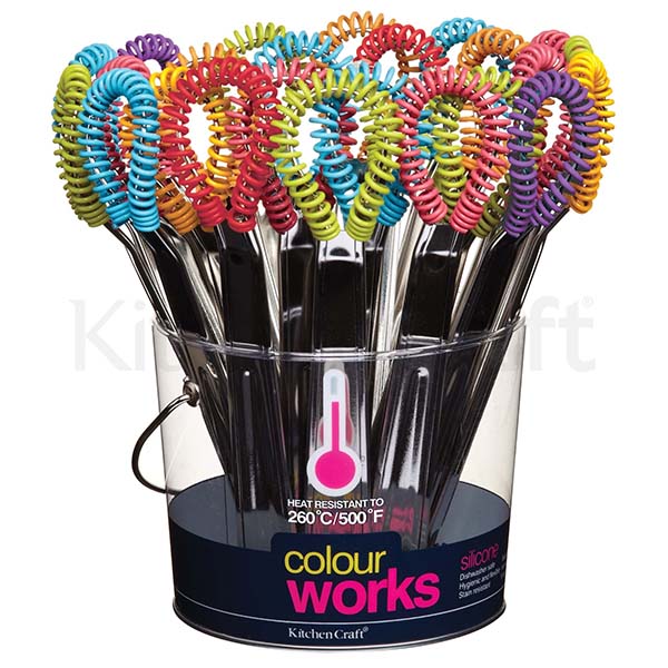 KITCHEN CRAFT, CWS, PHỚI LÒ XO, SILICONE, MÀU HỒNG
