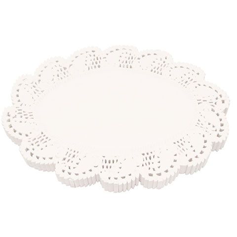 (26-00170) GiẤY REN LÓT BÁNH, HÌNH OVAL, 6.5x9" (PKT)