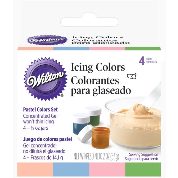 BỘ 4 MÀU PASTEL 0.5 OZ/LỌ, WILTON