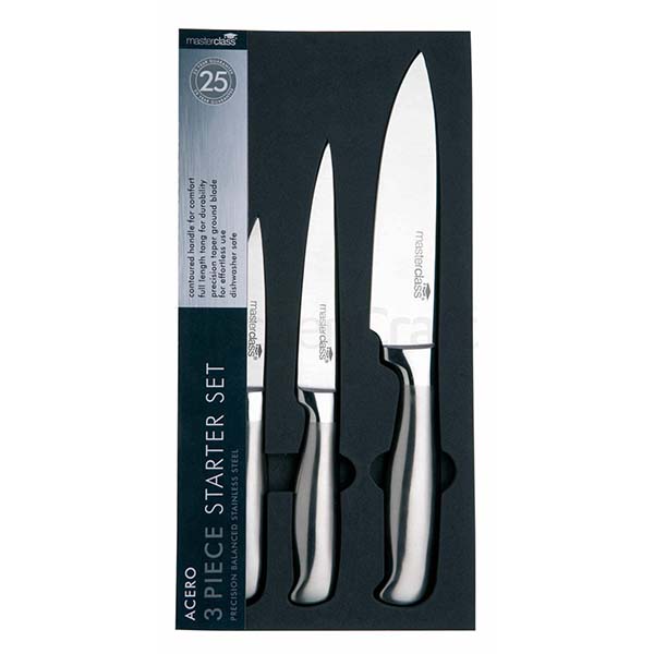 KITCHEN CRAFT, MC, BỘ DAO, INOX TRƠN, 3 CHIẾC