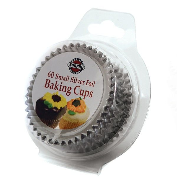 NORPRO, GIẤY LÓT BÁNH, MÀU BẠC, CỠ NHỎ, 60 CHIẾC