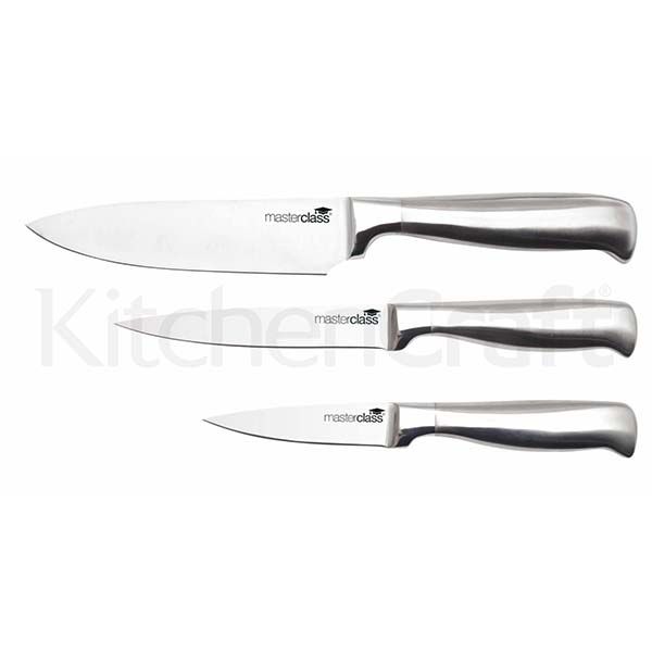 KITCHEN CRAFT, MC, BỘ DAO, INOX TRƠN, 3 CHIẾC