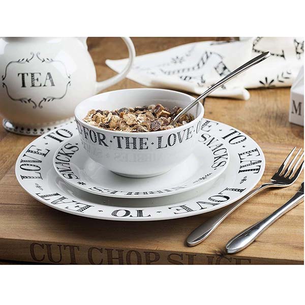 CREATIVE TOPS, BỘ ĐỒ BÀN ĂN TỐI, STIR IT UP, 12 CHI TIẾT, MÀU TRẮNG