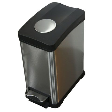 (22-01284) THÙNG RÁC, HÌNH CHỮ NHẬT, INOX L21.8xW38.2xH43cm, MATT FINISH, 12L