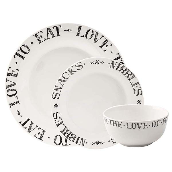 CREATIVE TOPS, BỘ ĐỒ BÀN ĂN TỐI, STIR IT UP, 12 CHI TIẾT, MÀU TRẮNG