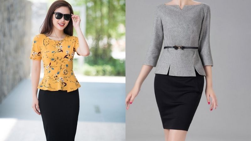 Áo Peplum mang lại phong cách sang chảnh thanh lịch