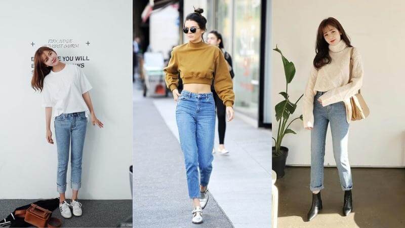 Phối đồ với quần baggy jeans