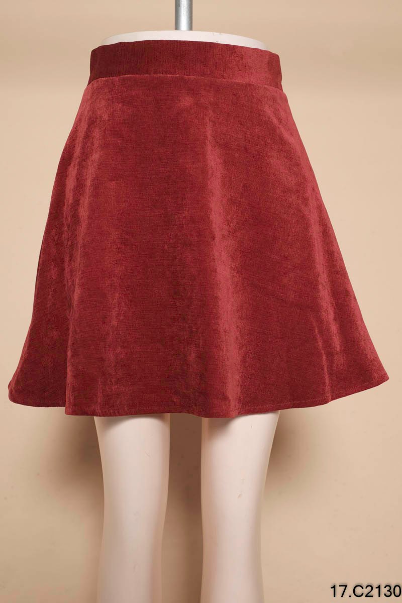 Chân váy nhung form xòe UCV668 chất dày dặn mặc siêu tôn dáng đỏ đen trắng  | Lazada.vn