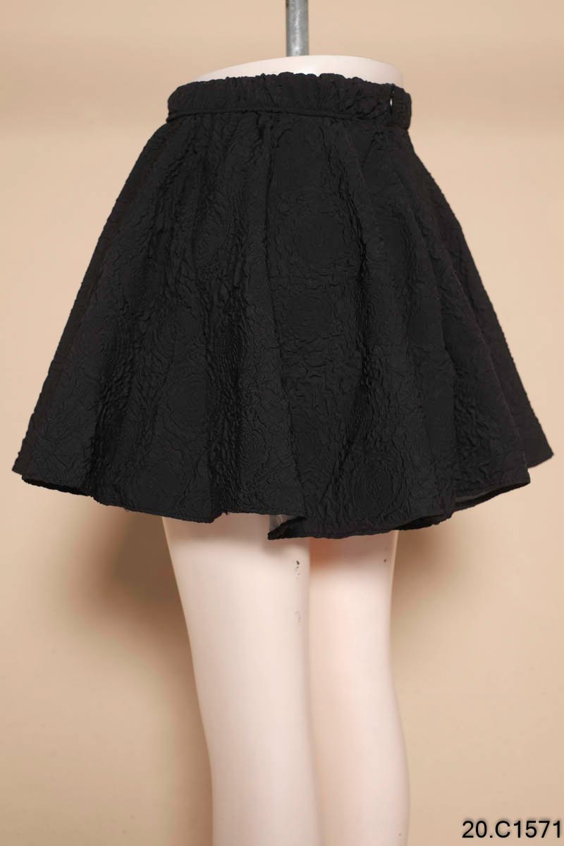Chân váy xoè xếp ly tennis skirt - ngắn -lưng cao, đen, nâu trắng