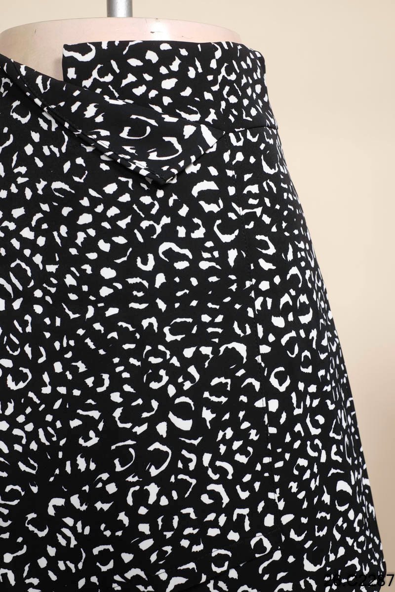 Chân váy đen trắng xếp ly ngắn nữ eo cao phong cách mới ôm dáng chữ A CV002  (có ảnh shop chụp) - Chân váy | ThờiTrangNữ.vn