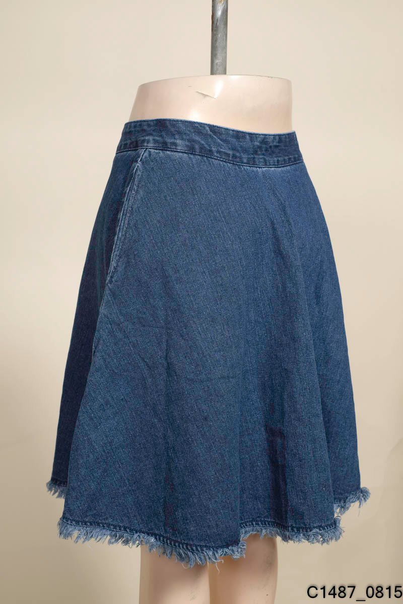 Chân váy jean 2 tầng ngắn lưng cao, chân váy nữ ngắn xếp ly xòe có quần  trong | Lazada.vn