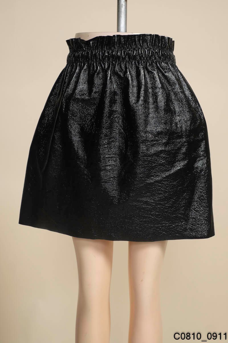Váy giả da dáng ôm cạp cao phối đai lưng | Leather Skirt - 25STUDIO - Quần giả  váy | ThờiTrangNữ.vn