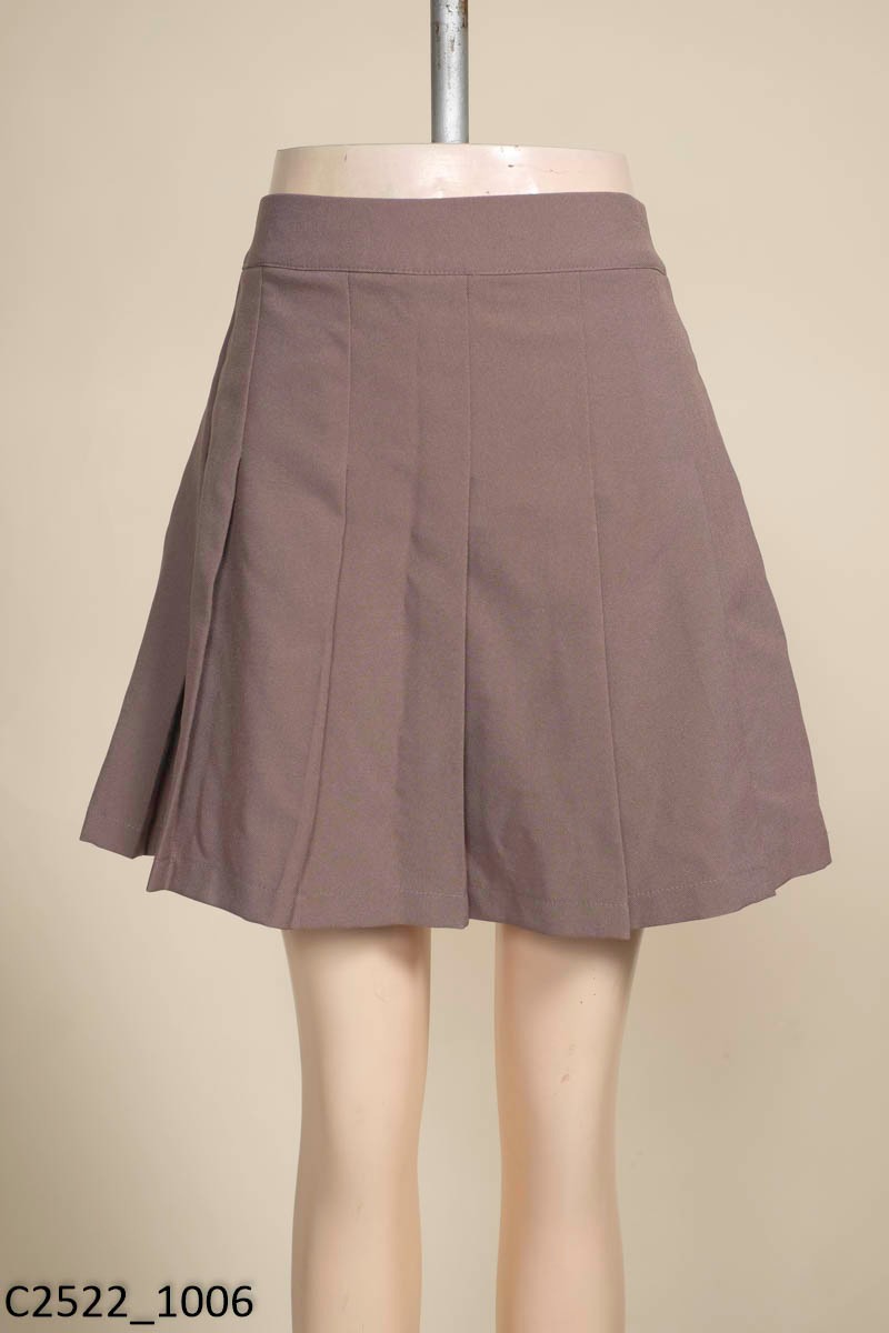 Chân váy xếp ly dáng dài màu cam CV04-17 | Thời trang công sở K&K Fashion