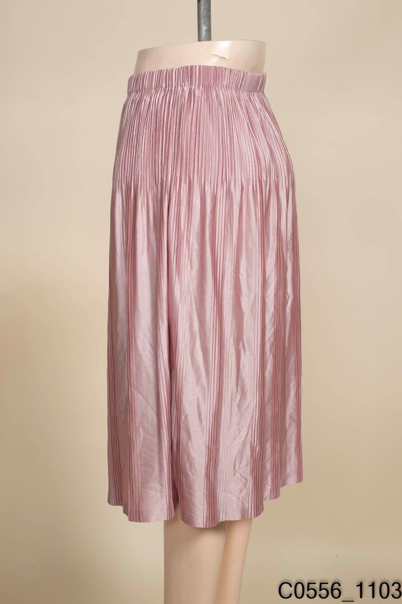 Đầm cổ yếm màu hồng xếp ly - Kho Hàng Sỉ ANN