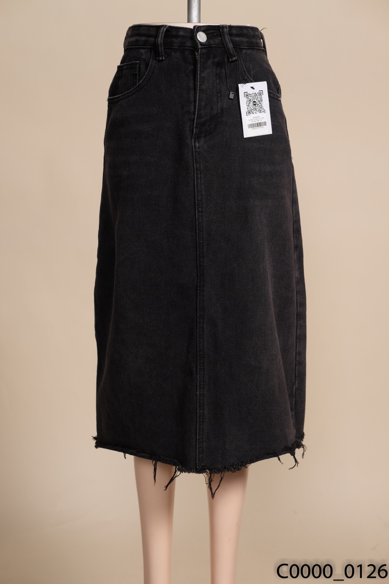 Chân váy Jean dài dáng cv bò jeans chữ A xẻ tà ,chân váy bò cạp cao phong  cách Hàn Quôc-MINXY SHOP - Váy Fashion