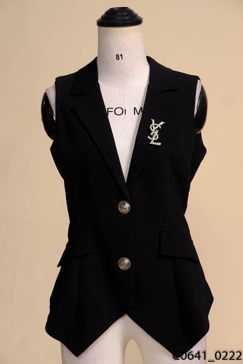 Áo gile nam traz gile vest 2 lớp form ôm body trẻ trung cá tính chất vải