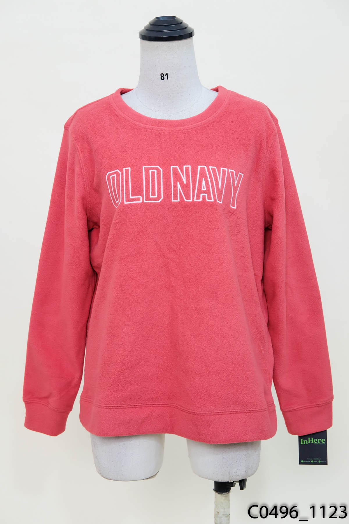 Áo sweater nỉ bông hồng Old Navy