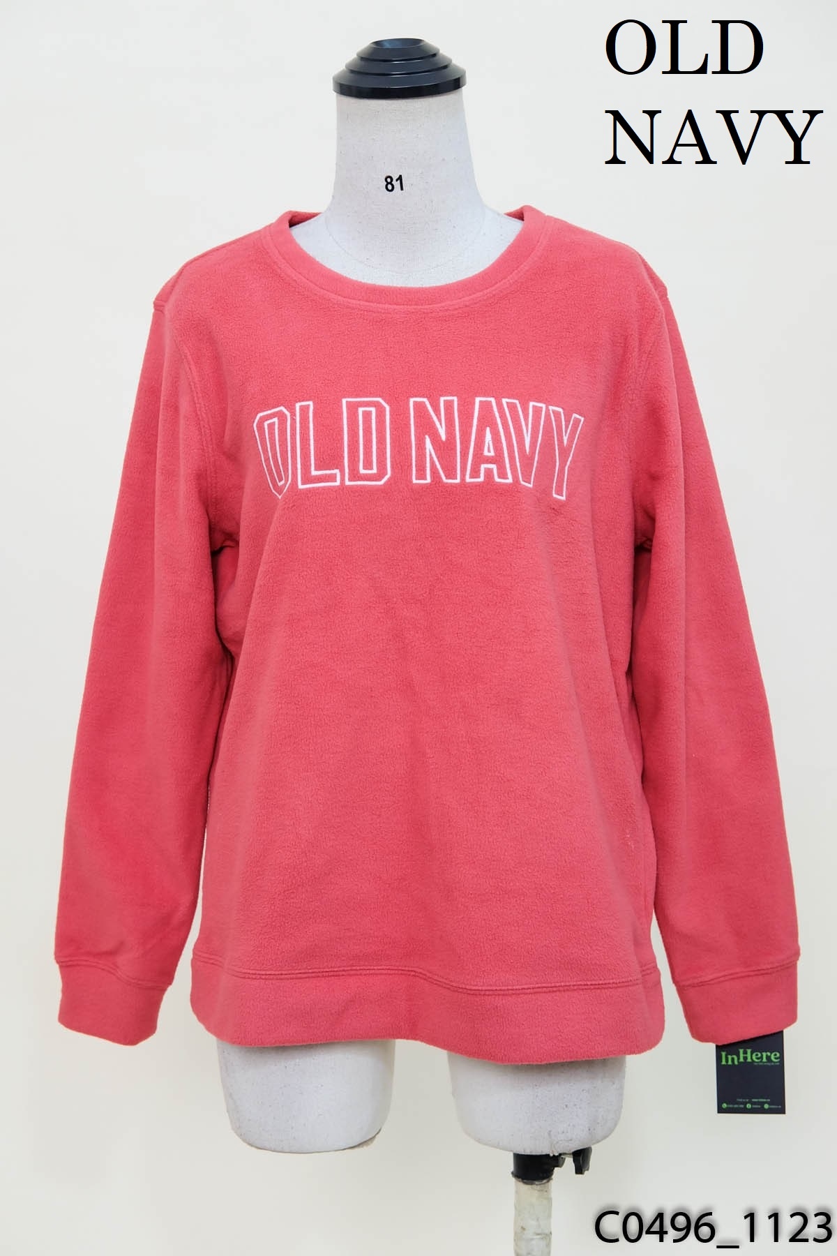 Áo sweater nỉ bông hồng Old Navy