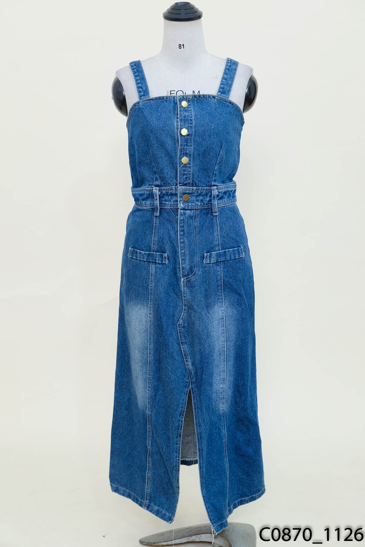 Đầm jeans 2 dây