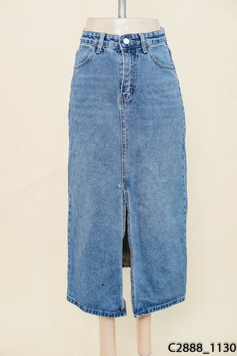 Chân váy jeans xanh