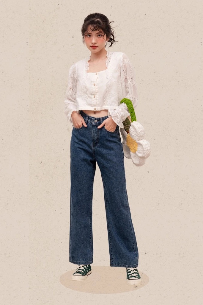 Quần jeans xanh Bleubird