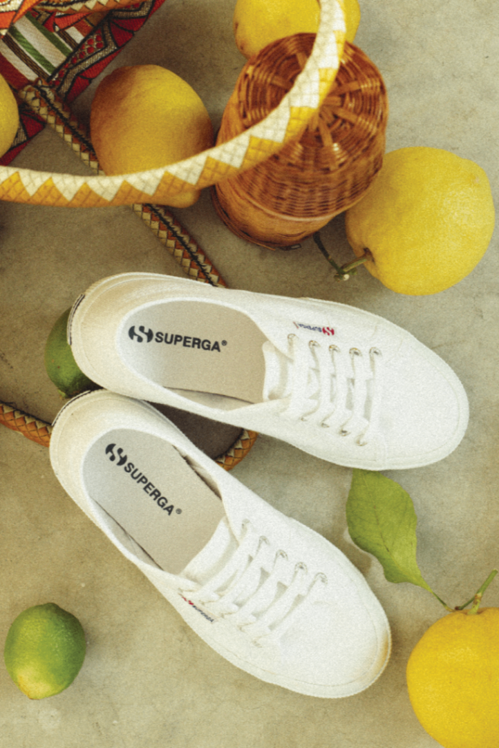 SUPERGA- Giày be độn đế /FULLBOX