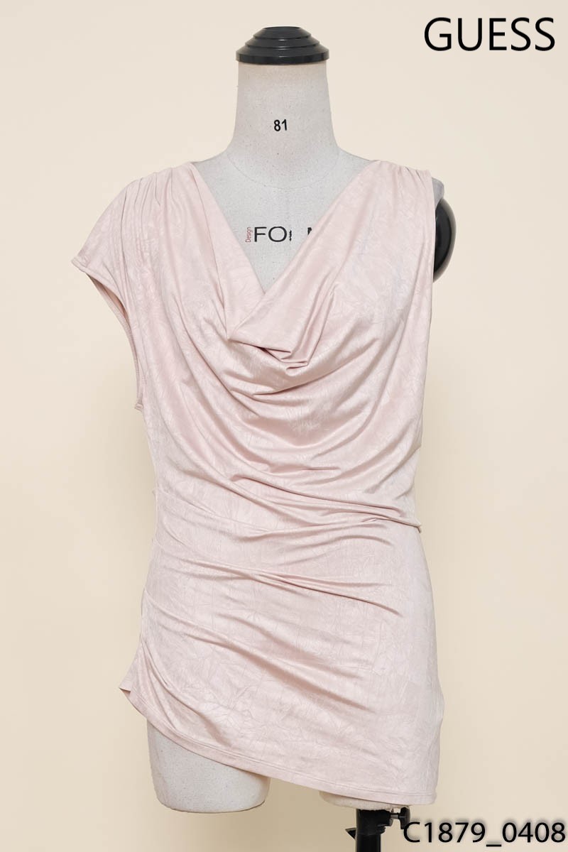 Áo lụa nâu sát nách Guess