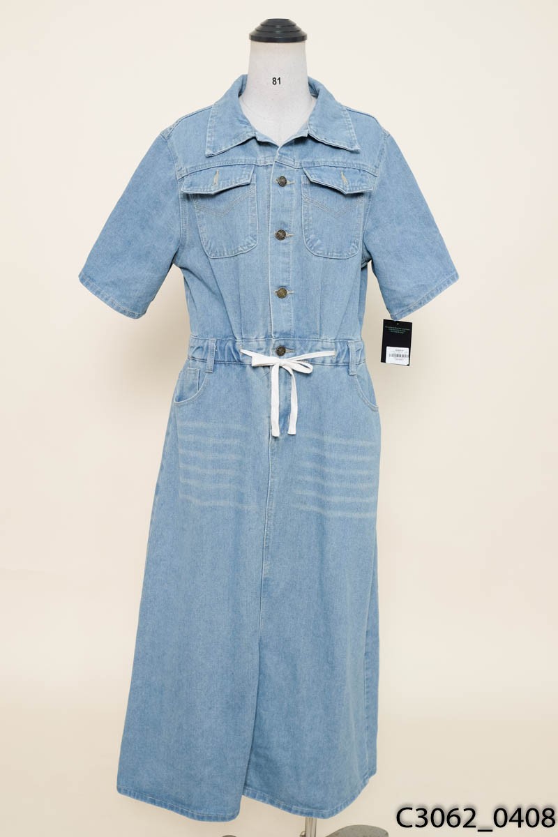 Đầm jeans xanh