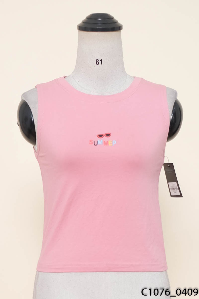 URBAN OUTFITS-Áo hồng sát nách