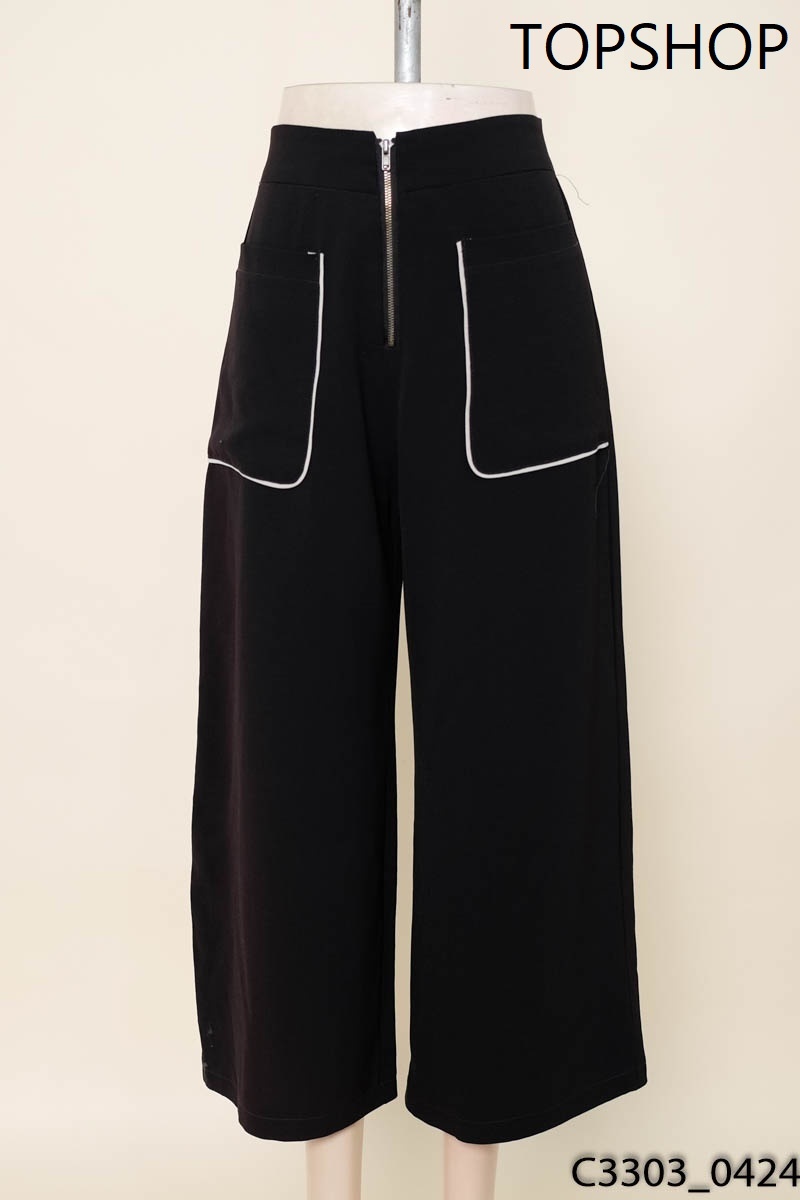 Quần đen ống rộng Topshop
