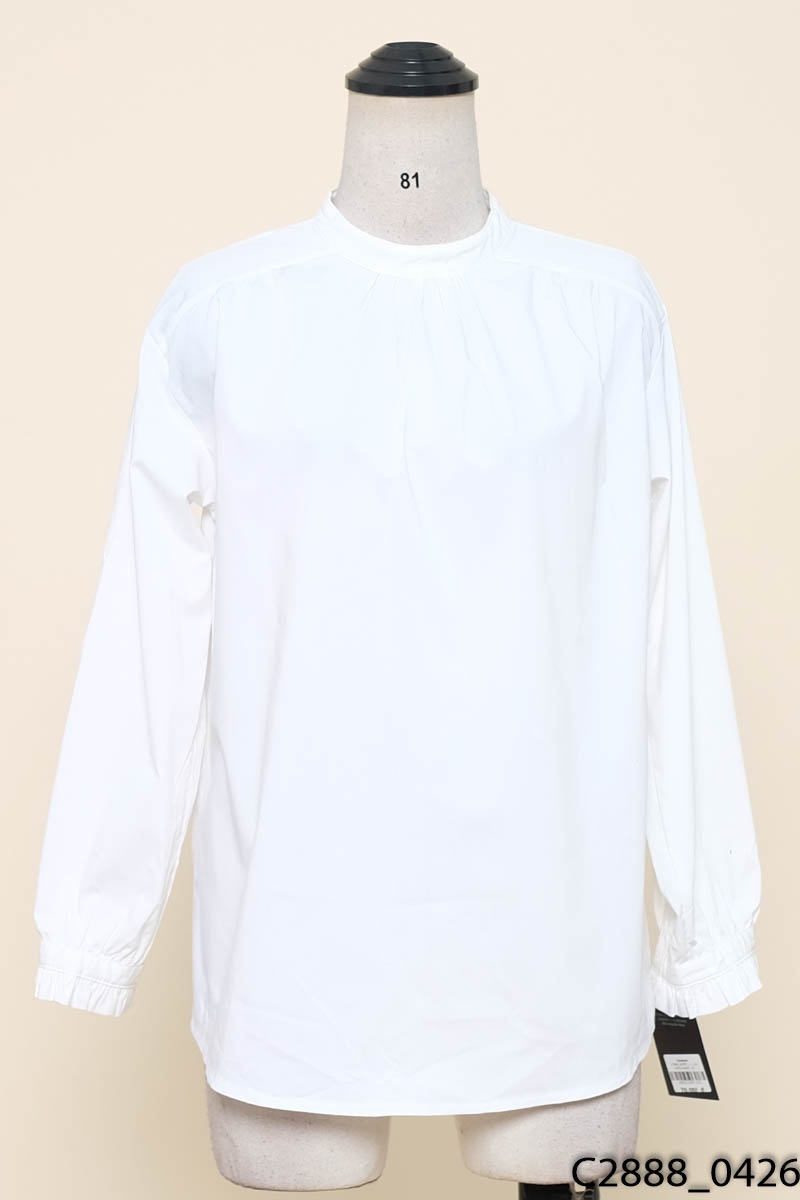Áo trắng khóa lưng